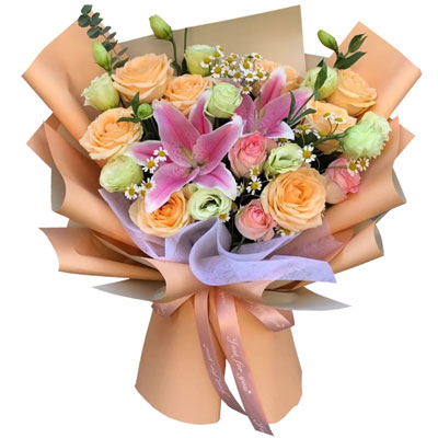 南平11朵玫瑰桔梗百合,陪你每个季节