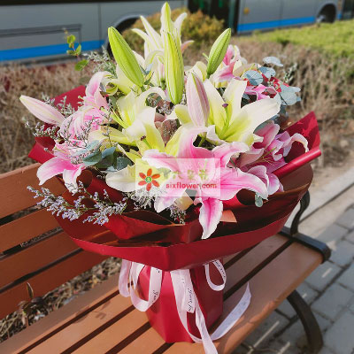 南平8支多头百合，万事如意喜上加喜